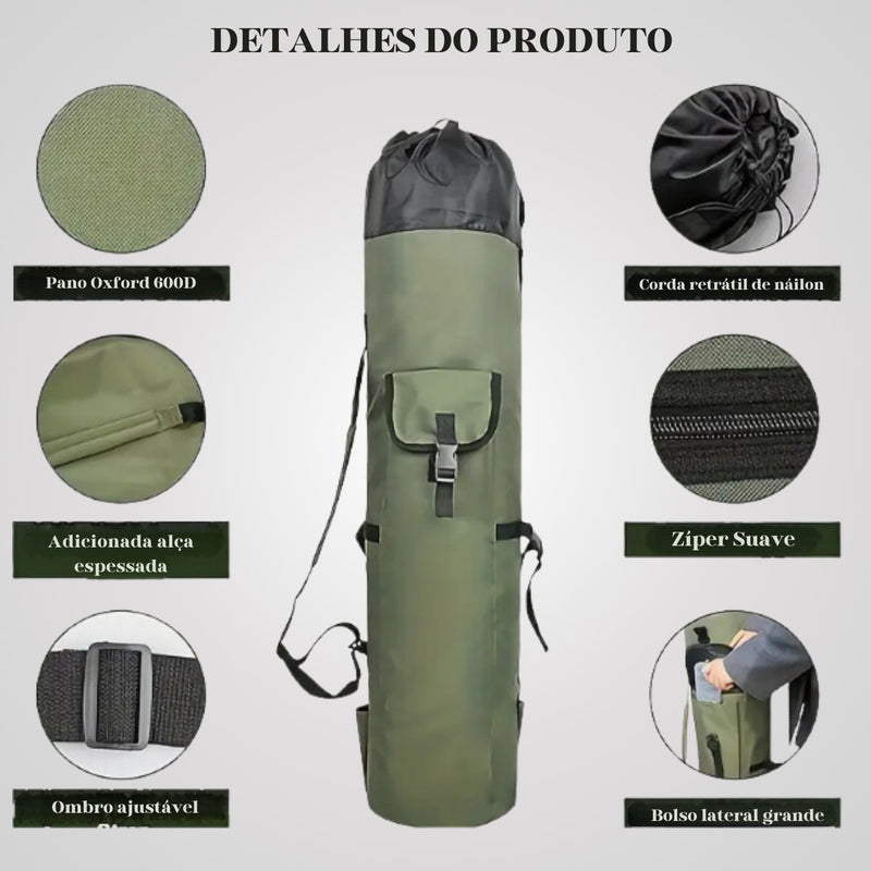 Bolsa de Pesca Dobrável FishPack - Praticidade e Organização para Suas Aventuras! | ReFisher - ReFisher - Construindo Histórias de Pescador bolsa de pesca, bolsa para pesca, loja ReFisher, mochila de pesca, mochila para pesca, ReFisher