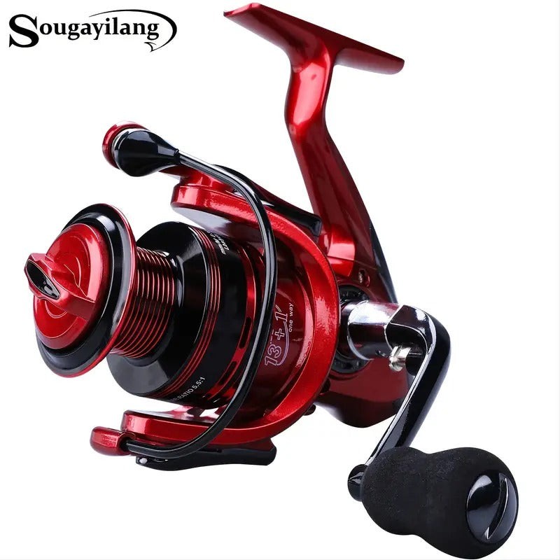 Molinete de Pesca Profissional Sougayilang XF Spinning - 13+1 Rolamentos | ReFisher