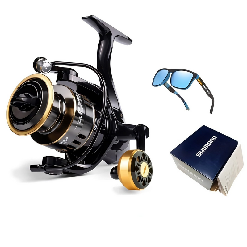 Molinete Shimano Profissional: Drag 15kg, 19 Rolamentos + Óculos Polarizados GRÁTIS! - ReFisher - Construindo Histórias de Pescador